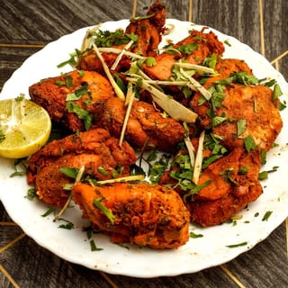 Chicken Tikka (Dry) (Serve with Rice & Naan)