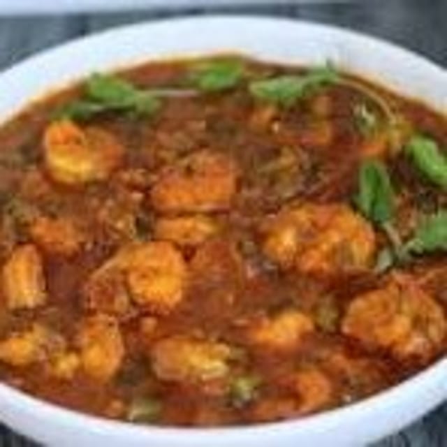 Kadai Shrimp (Serve with Rice).