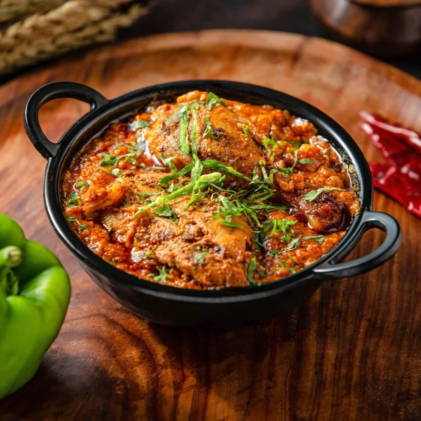 Kadai Chicken (Serve with Rice).