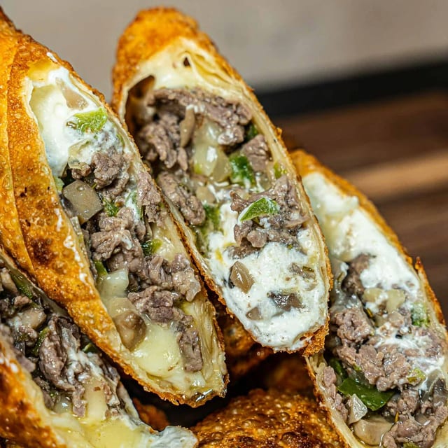 Philly Steak Egg Roll (2 Pieces).