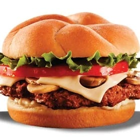 Mushroom & Swiss Burger.