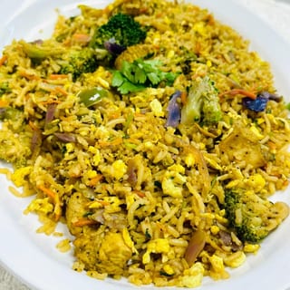 Fish Fried Rice (Serve with Yogurt)