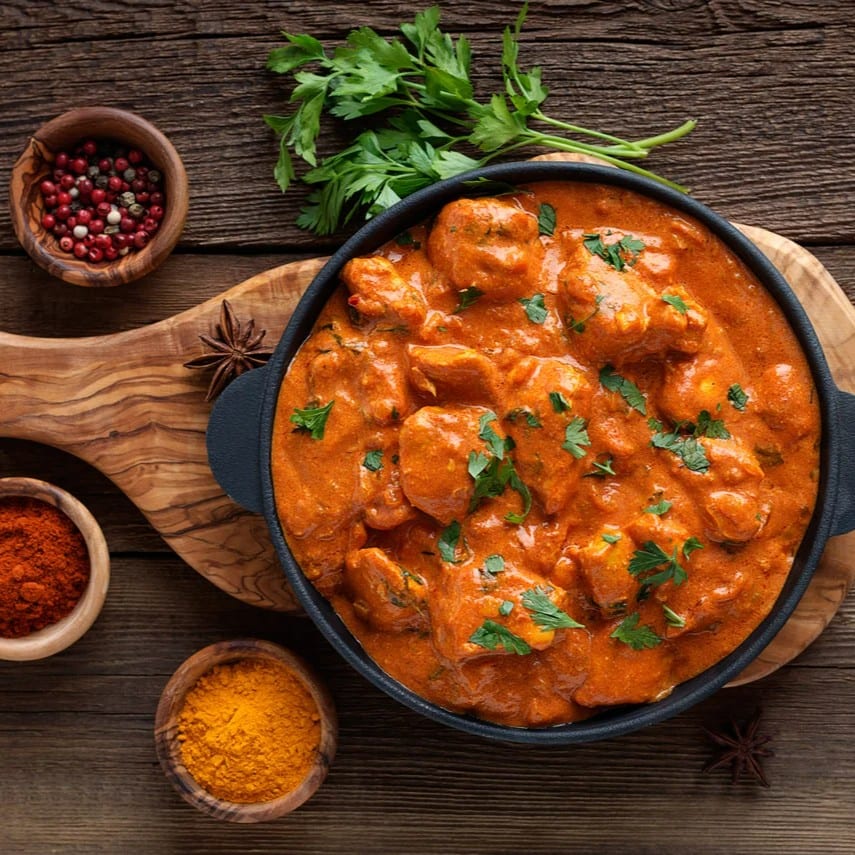 Chicken Tikka Masala (with Gravy) (Serve with Rice).