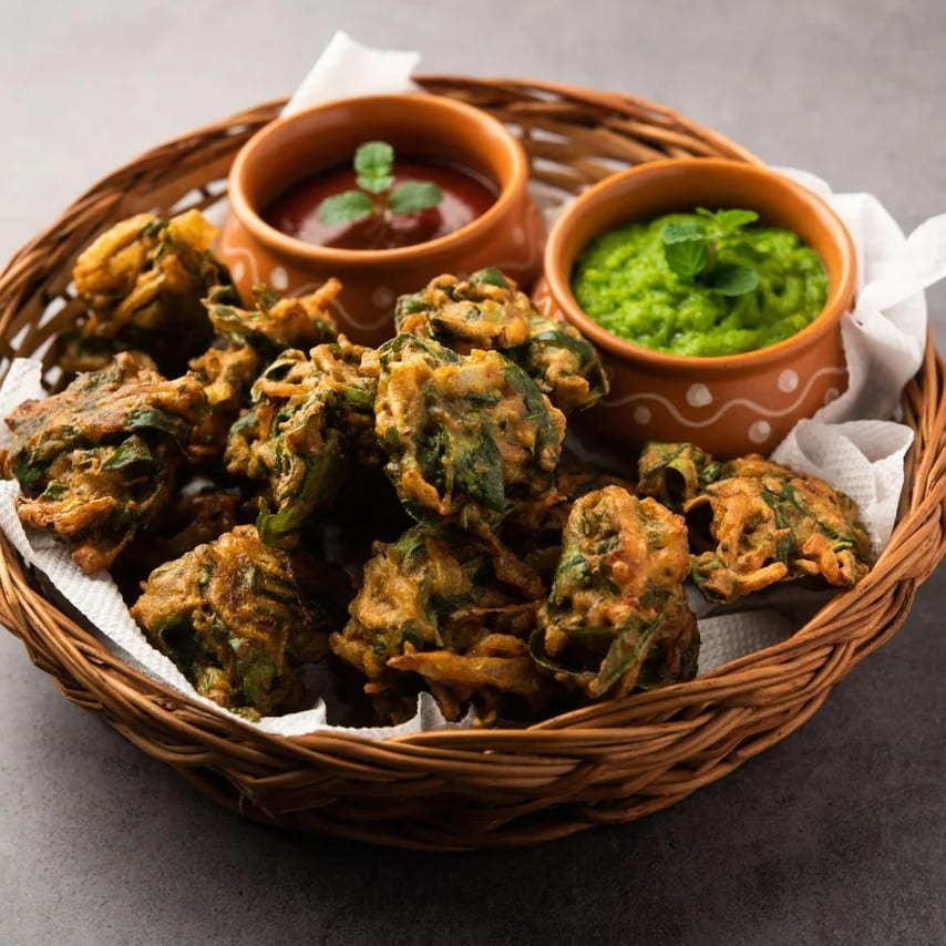 Spinach Pakoda.